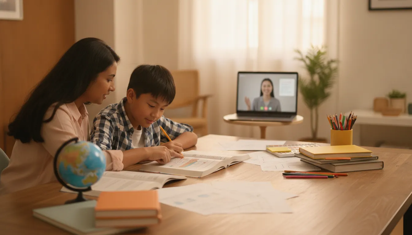 Parent and student exploring benefits of supplemental homeschool classes