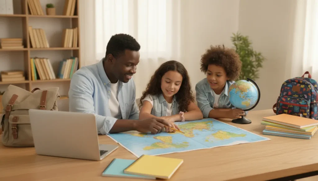 Family planning online school options during an international move